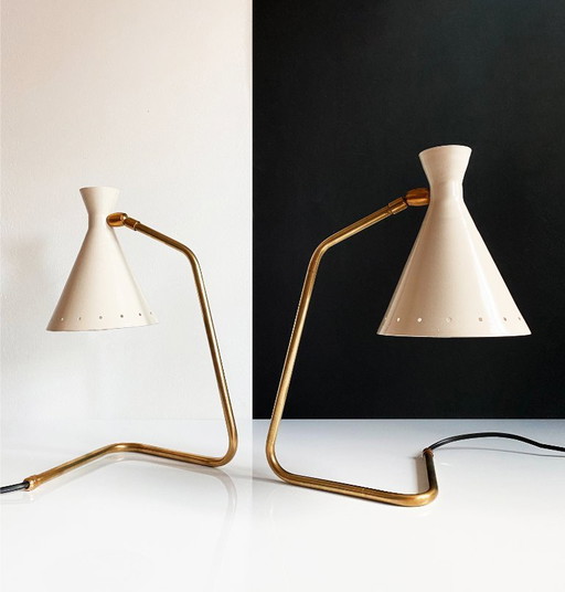 Pair of Cocotte lamps, 1950s design