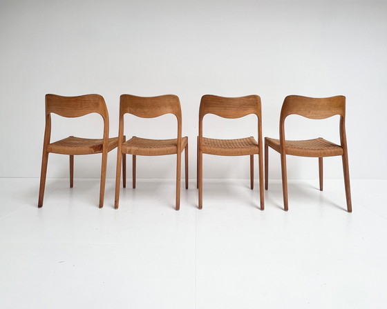 Image 1 of Conjunto de 4 sillas Niels Otto Moller, años 50