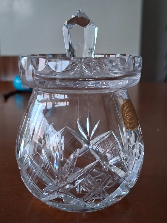 Image 1 of Bohemian Crystal - honey/jam jar