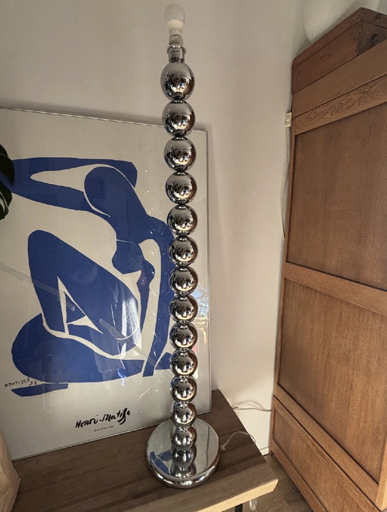 Image 1 of Lampada cromata dell'era spaziale