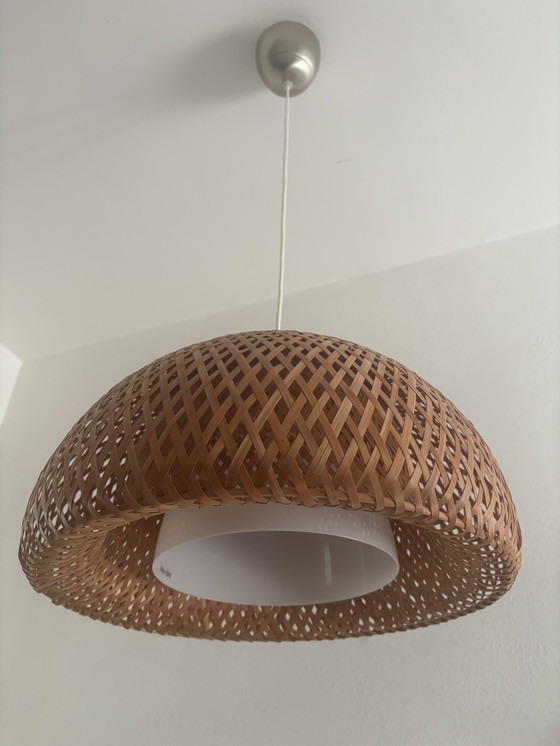Image 1 of Ikea - Ikea design - Boja - ratan - hanglamp - bamboe - 2000 boho 