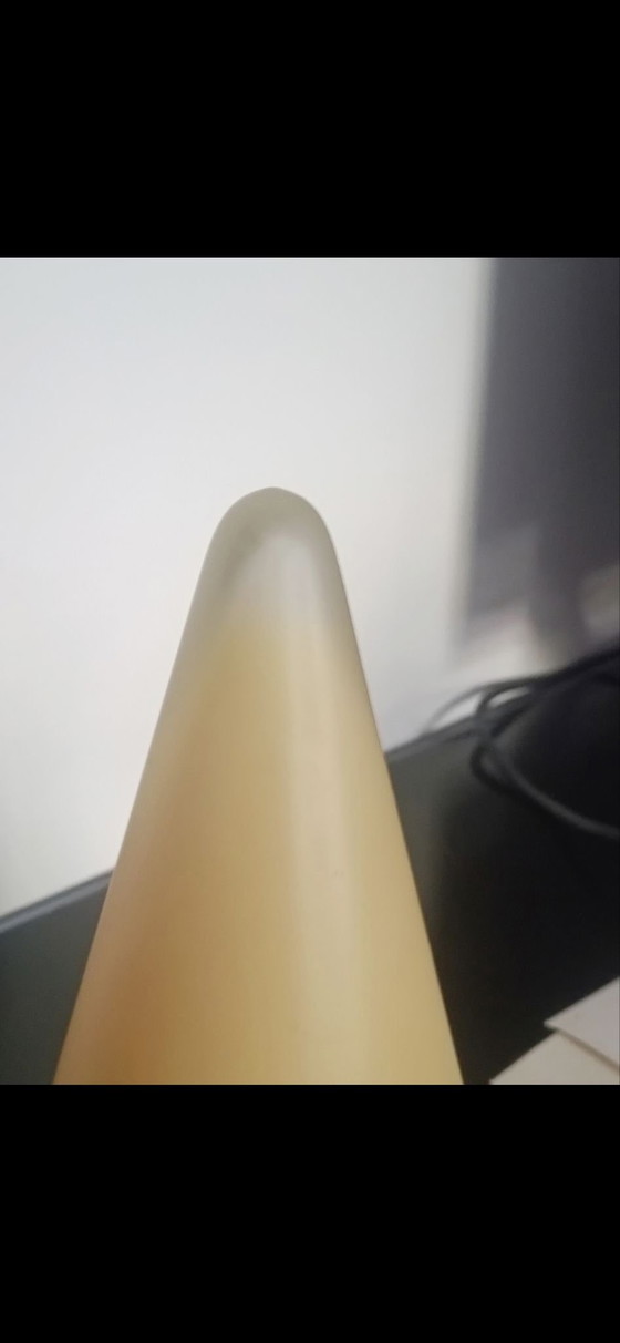 Lampe Teepee par SCE 1980s, Verre, Orange (photo 3 sur 6)