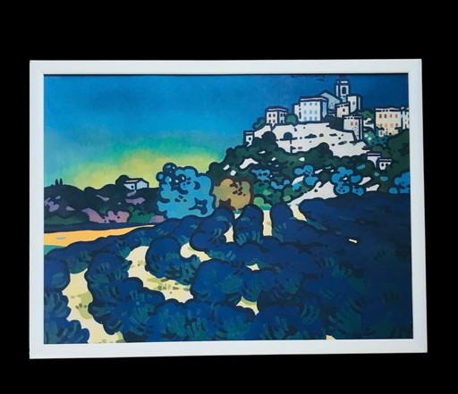 Illustration Guy Charon village de Provence