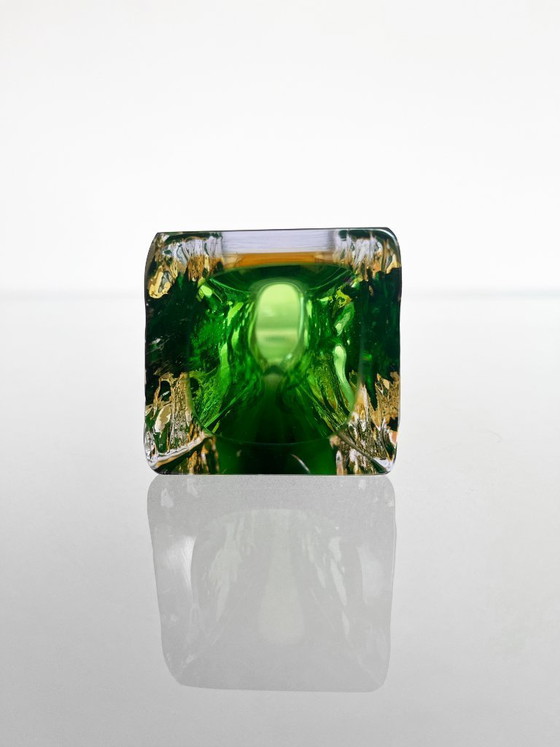 Image 1 of Vintage 1970s Mandruzzato Sommerso Murano vase