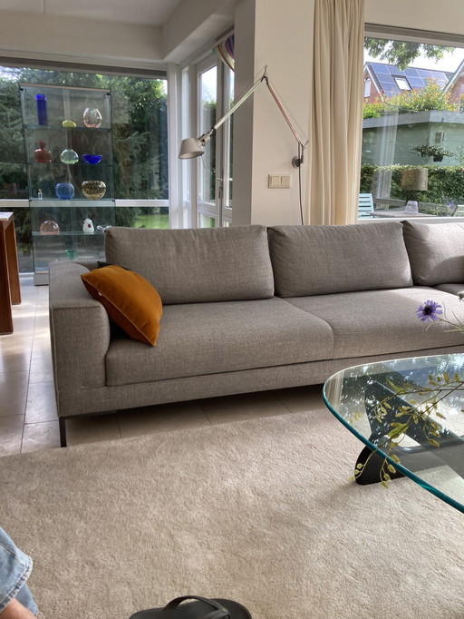 Gray corner sofa