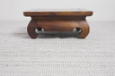 Indonesian Hardwood Opium Style Low Table, Asian Altar Table, Vintage Wooden Riser Plant Stand, Japandi Side Table