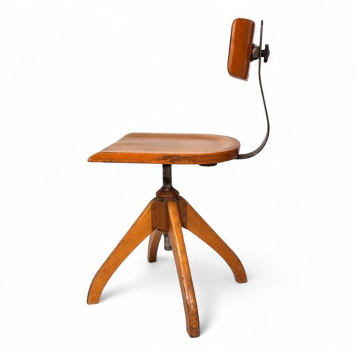 Ama Elastic office chair, Bauhaus style, 1950