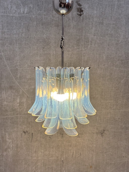La Murrina kroonluchter van Murano glas 1970s - 21 “Selle” elementen – hanglampen, Metal (photo 2 of 11)