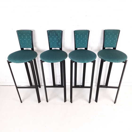 Image 1 of 4x sgabello da bar vintage in stile Memphis