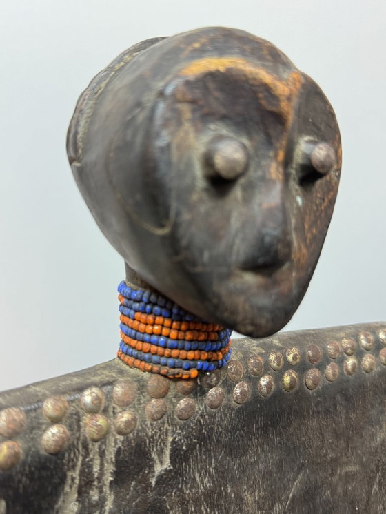 Image 1 of Sedia cerimoniale del re africano, inizio metà secolo, Tanzania, anni '40