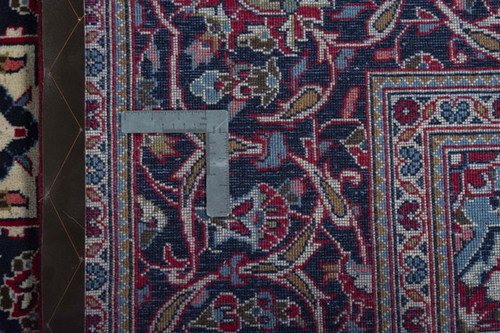 Image 1 of Handgeknüpfter Kashan Kork Orientteppich – 300 x 195 cm – Klassisches Rot & Feinste Handarbeit