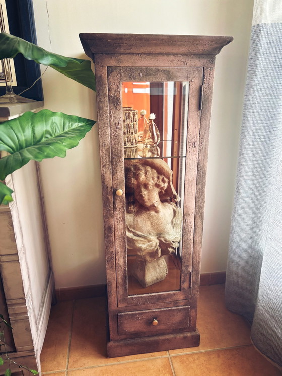 Antik-Stil, patinierte Vitrine – Wood (photo 3 of 14)