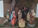 Large Vintage Wooden Christmas Nativity Scene 50cm + Set of Figurines