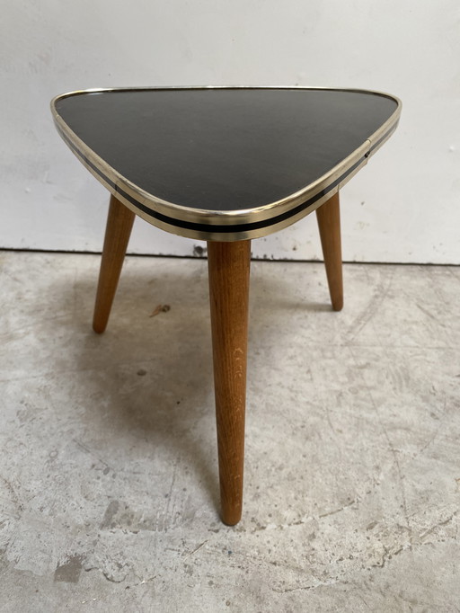 Formica triangular side table