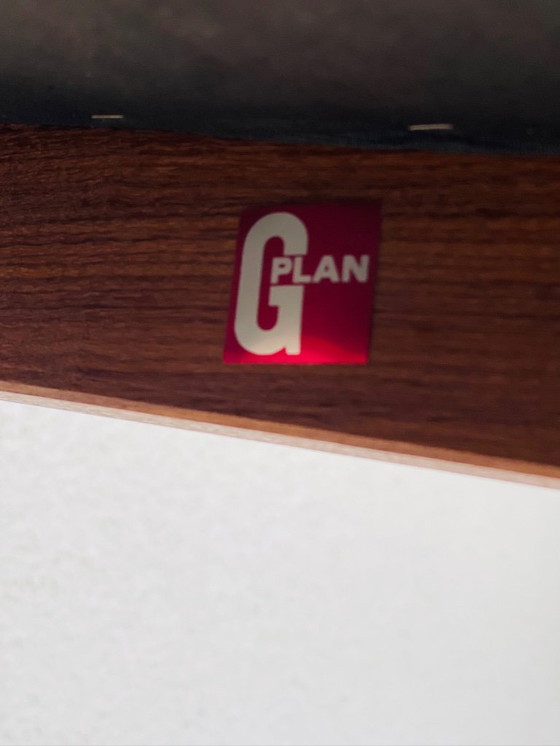 Image 1 of Set de 4 chaises de salle à manger vintage en teck et skaï par G-Plan, 1960