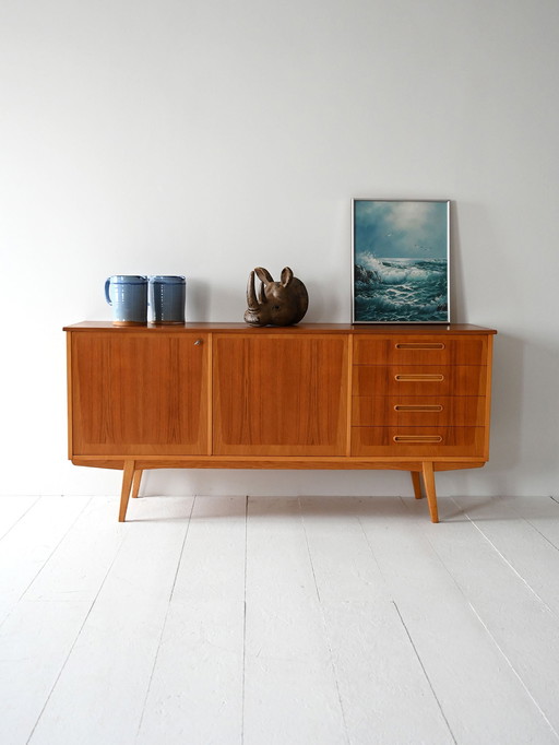 Late 1950s Ulferts Scandinavian Teak Sideboard