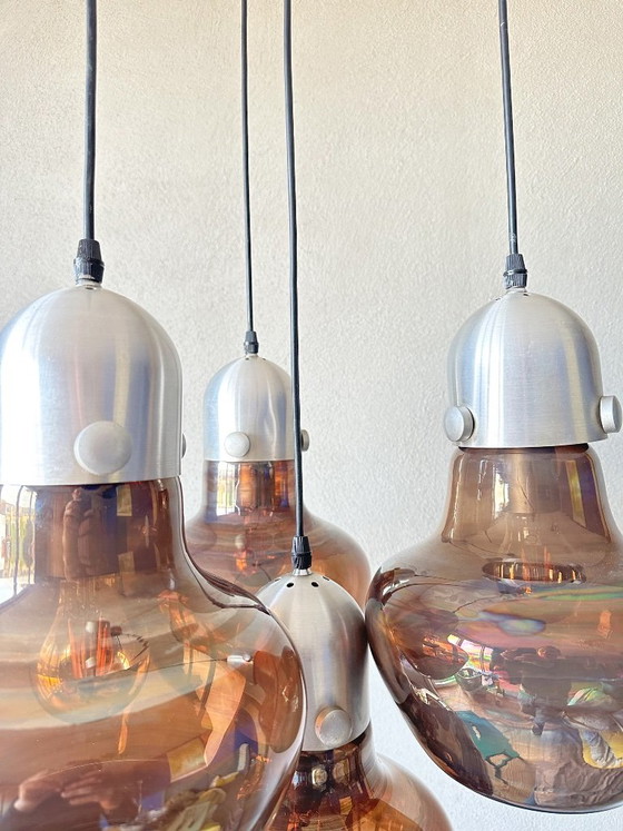 Vintage Nettetal Leuchten cascade lamp – Pendant lamps, Glass, Aluminium (photo 10 of 15)