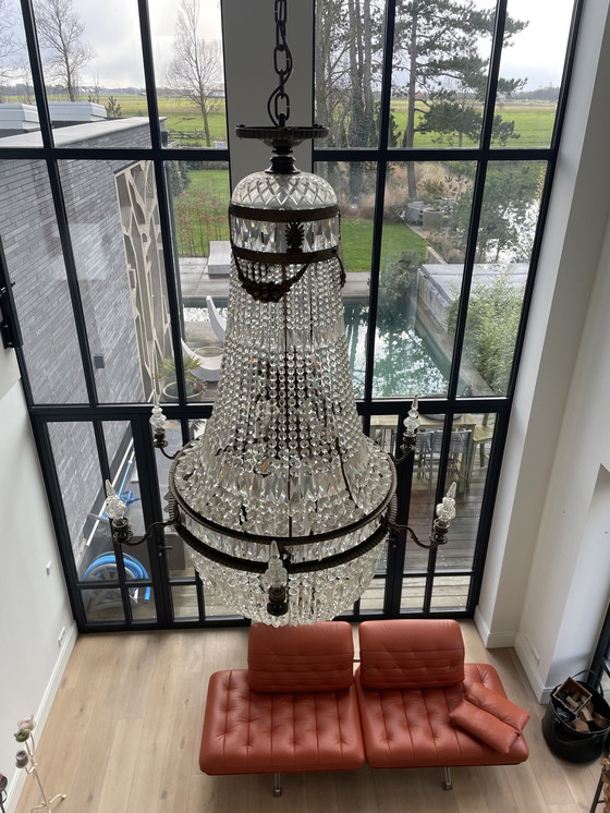 Image 1 of Lampadario a sacco di sacca di perle molto grande