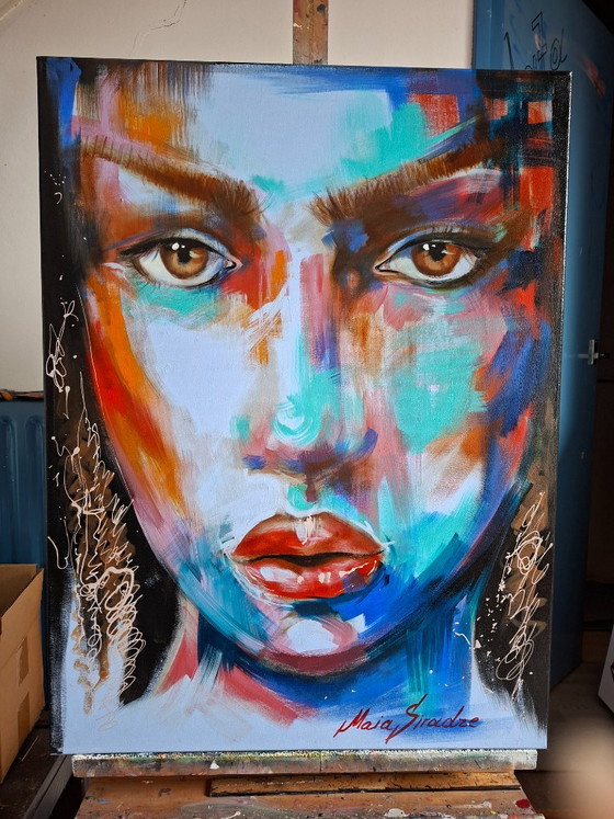 Face – Maja Stracke, Pinturas y dibujos, Lienzo (photo 2 of 6)