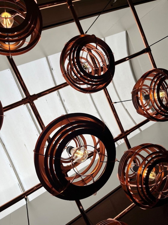 Image 1 of Magnifique lampe suspendue artisanale