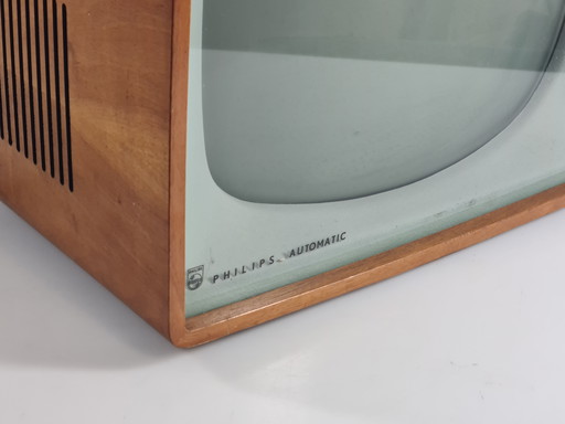 Philips Vintage-Fernseher aus den 1950er/60er Jahren – Holzgehäuse im Eames-Stil