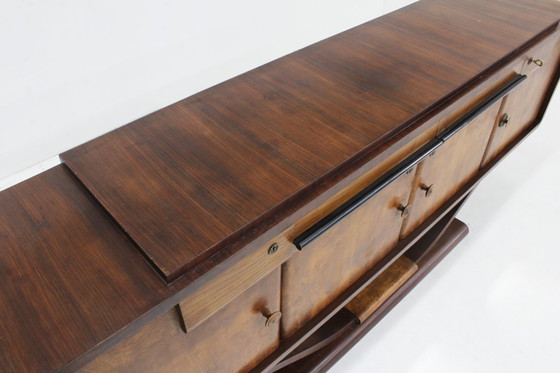 Image 1 of Vintage Italian Art Deco burr wood sideboard, 1930s