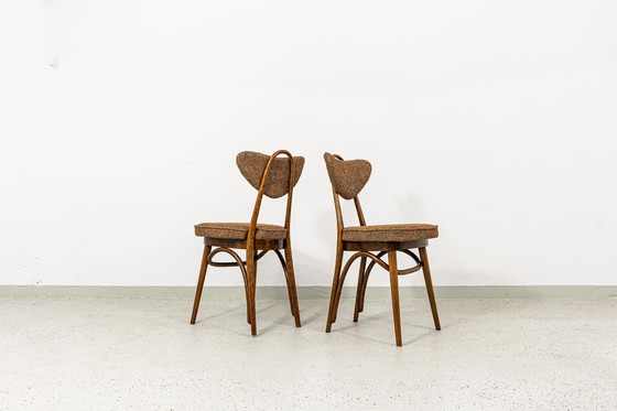 Image 1 of Satz von 6 Esszimmerstühlen Nr. 124 von H&J Kurmanowicz, Polen, 1950er Jahre