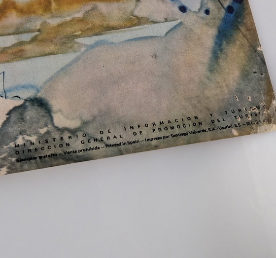 Image 1 of Vintage Tourist Poster Spain by Salvador Dali, 1970s