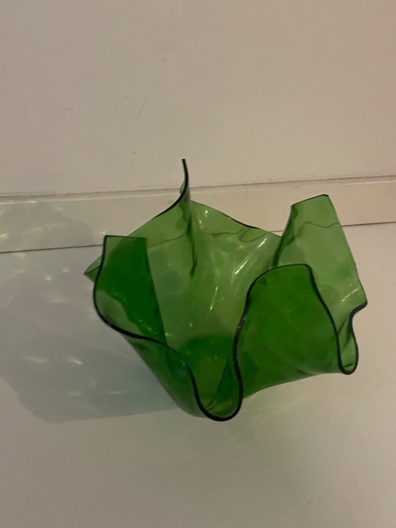 Image 1 of Large 'handkerchief' vase by Chance Brothers