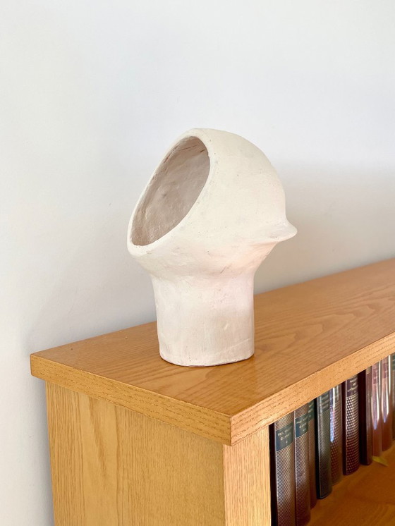 Image 1 of French contemporary ceramic lamp, "Saturno" by Renzo Maar