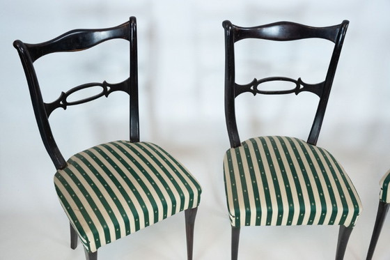 Image 1 of Mid-Century set of six dining chairs attributed to Paolo Buffa. Italy 1950s