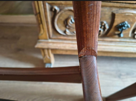 Set van 4 vintage skai eetkamerstoelen – Wood (photo 5 of 6)