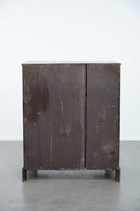 Image 1 of Antico mobile/cassettiera inglese in rovere dei primi anni del XIX secolo