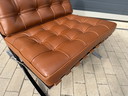 Fauteuil relax Knoll Barcelona, ​​cuir Venezia Cognac en état neuf !