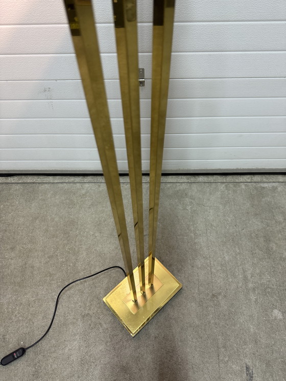 Image 1 of Lampada da terra Lustrerie Deknudt Hollywood Regency color oro