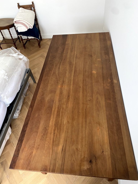 Image 1 of table de salle à manger en bois de cerisier massif