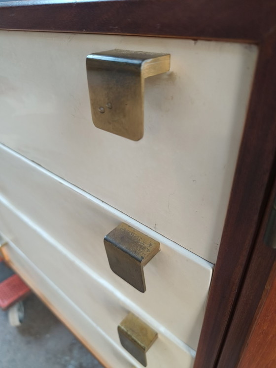 Formula credenza vintage elegante anni '60 design retrò stile danese – Formule Meubelen, Credenze, Metallo (photo 8 of 15)