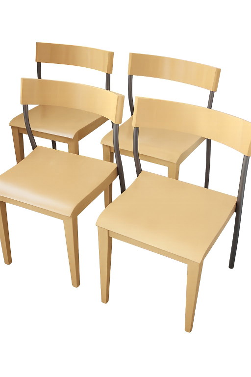 Set van 4 IKEA Nordisk Tina Christensen stoelen | Jaren 90