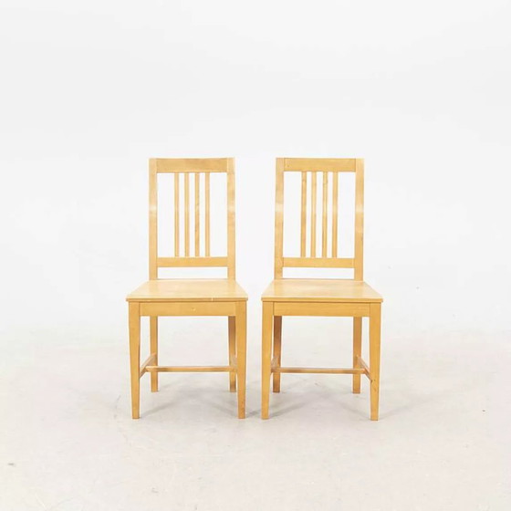 Image 1 of Chairs (6) birch Sweden 1960