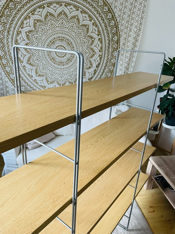 2x Scaffali a muro Vintage IKEA ENETRI di Niels Gammelgaard, Legno, Metallo, Marrone, Modern (foto 5 di 13)