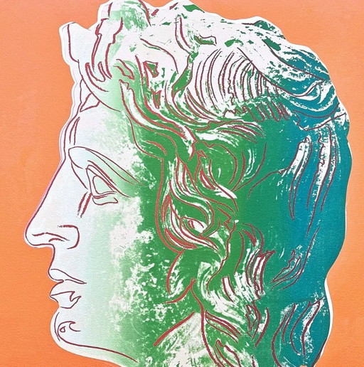 1986 Carnegie Museum of Art After Andy Warhol "Alexander the Great Orange" Lithograph