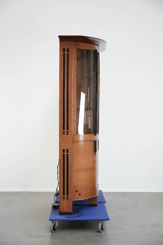 Image 1 of Large Art Deco design display cabinet/sideboard by Schuitema from the Decoforma series with lighting