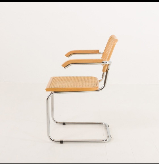 Image 1 of 1 x Set aus 4 Cidue-Stühlen mit Rohrgestell S64, entworfen von Marcel Breuer in den 1970er Jahren