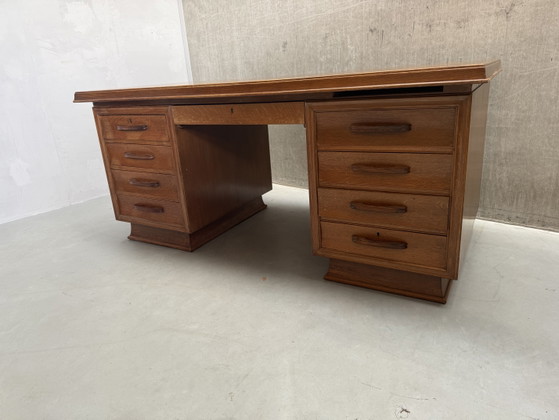 Gran Escritorio Ejecutivo Art Decó de Doble Cara Años 30 – Wood (photo 8 of 15)