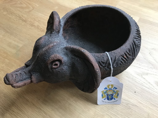 Terracotta dish of Pim Fortuyn