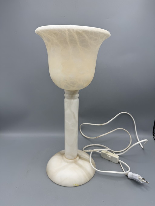 Elegant Alabaster Table Lamp by A. Santa Rita