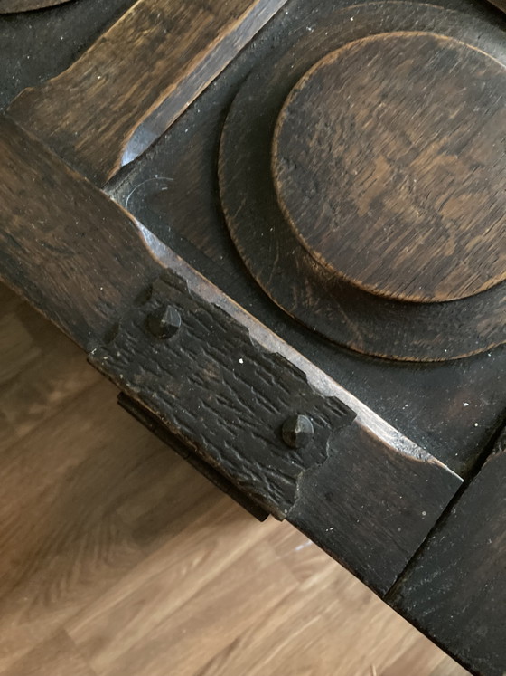 Coffre à couvertures ancien – Armoires de rangement, Wood, Metal (photo 6 of 6)