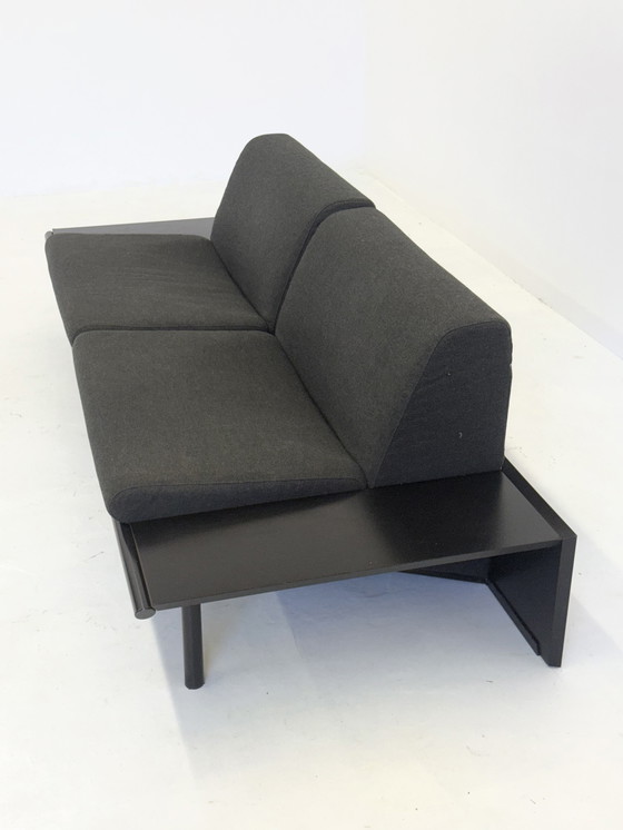 Image 1 of Harvink The Mission Sofa mit schwarzem Rahmen und dunkelgrauem Stoff