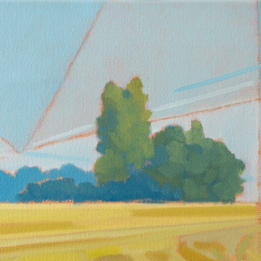 Zwischen Himmel und Erde, Öl auf Leinwand, 50x30 cm, Sandra Kolondam
