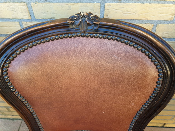 Image 1 of 4 chaises de salle à manger Louie Seize